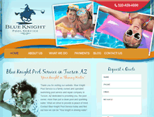 Tablet Screenshot of blueknightpools.com